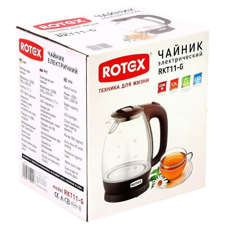 Електрочайник Rotex RKT11-G - фото 4