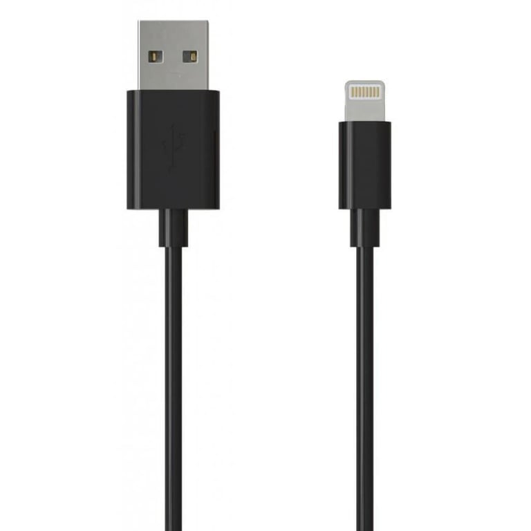 Дата кабель USB 2.0 AM to Lightning 1.0m Cu, 2.1А, Black Grand-X (PL01B) - фото 2