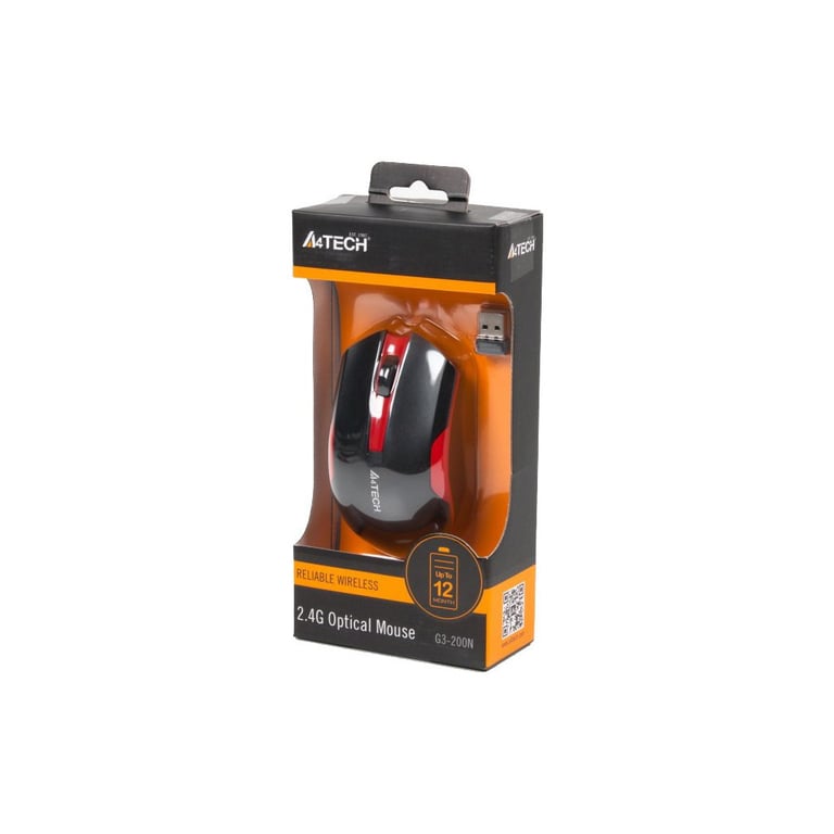 Мишка A4Tech G3-200N Black+Red - фото 4