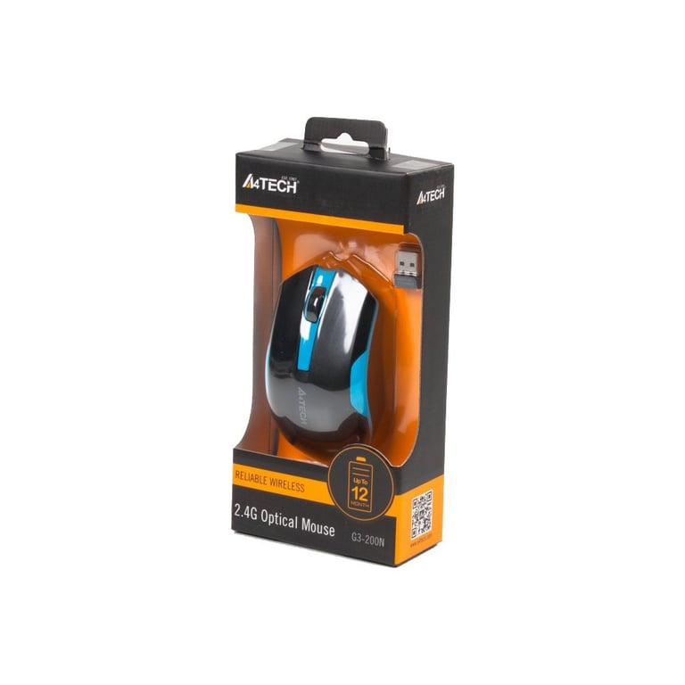 Мишка A4Tech G3-200N Black+Blue - фото 4