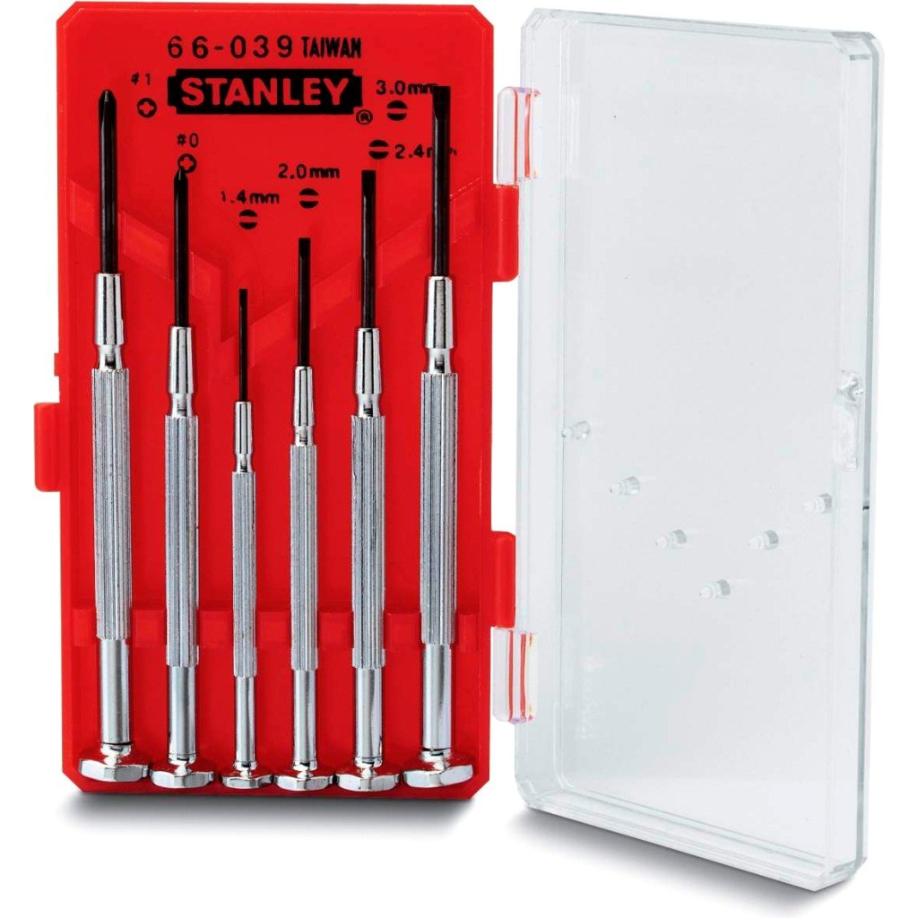 Набір викруток Stanley отверток точной механики Watchmaker 6шт. (1-66-039) - фото 3 Набір викруток Stanley отверток точной механики Watchmaker 6шт. (1-66-039) - фото 3