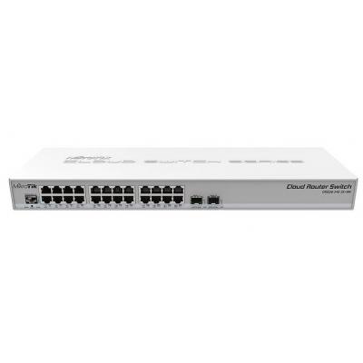 Комутатор мережевий Mikrotik CRS326-24G-2S+RM - фото 1 Комутатор мережевий Mikrotik CRS326-24G-2S+RM - фото 1