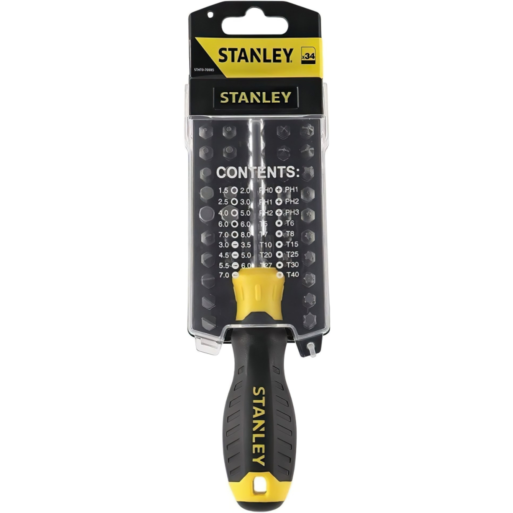 Викрутка Stanley Multibit багатофункціональна з 34 насадками. (STHT0-70885) - фото 5 Викрутка Stanley Multibit багатофункціональна з 34 насадками. (STHT0-70885) - фото 5