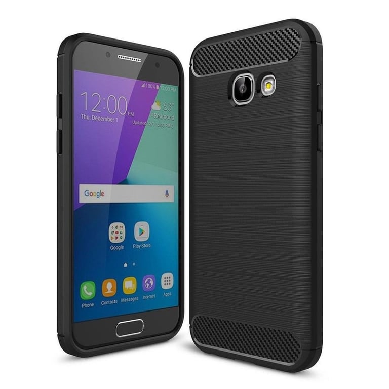 Чохол до мобільного телефона для SAMSUNG Galaxy A3 2017 Carbon Fiber (Black) Laudtec (LT-A32017B) - фото 1