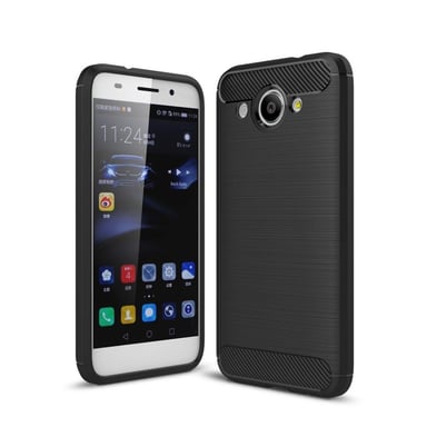 Чохол до мобільного телефона для Huawei Y3 2017 Carbon Fiber (Black) Laudtec (LT-HY32017B) - фото 1