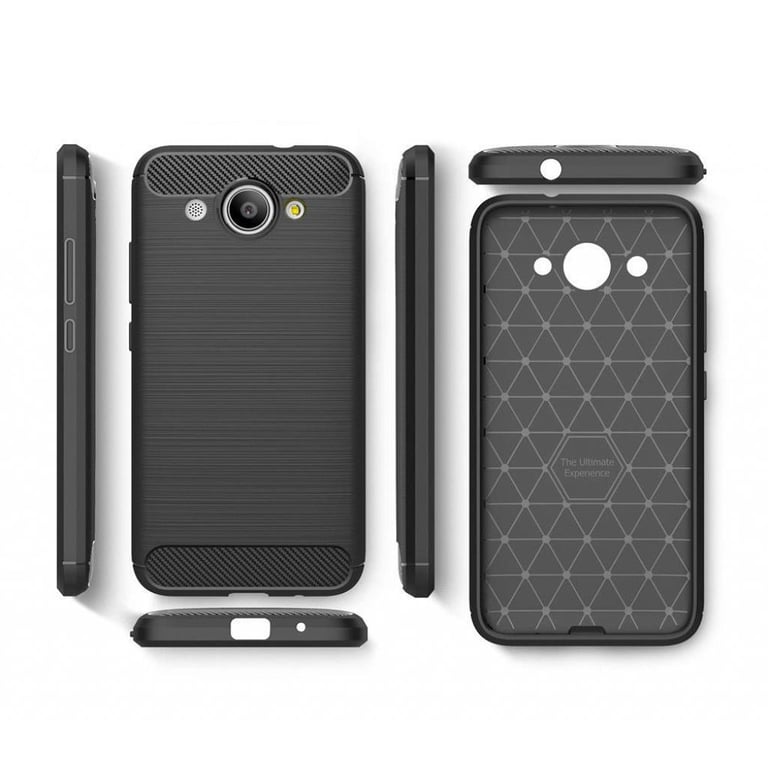 Чохол до мобільного телефона для Huawei Y3 2017 Carbon Fiber (Black) Laudtec (LT-HY32017B) - фото 4