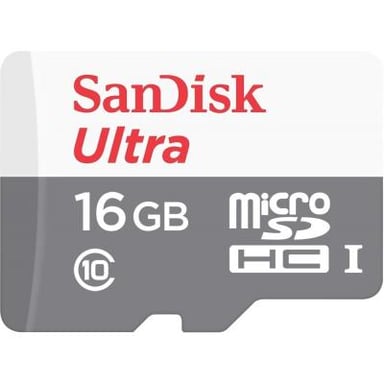 Карта пам'яті SanDisk 16GB Miсro-SDHC Class 10 UHS-I Ultra (SDSQUNS-016G-GN3MN) - фото 1