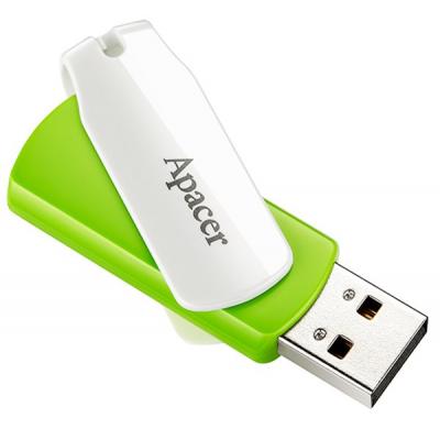 USB флеш накопичувач Apacer 64GB AH335 Green USB 2.0 (AP64GAH335G-1) - фото 3