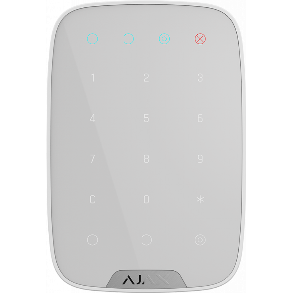 Клавіатура до охоронної системи Ajax KeyPad white - фото 1