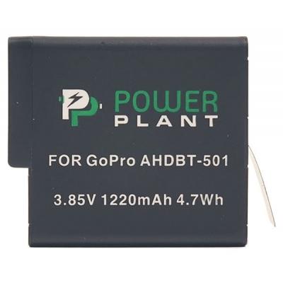Акумулятор до фото/відео PowerPlant GoPro AHDBT-501 1220mAh (CB970124) - фото 1