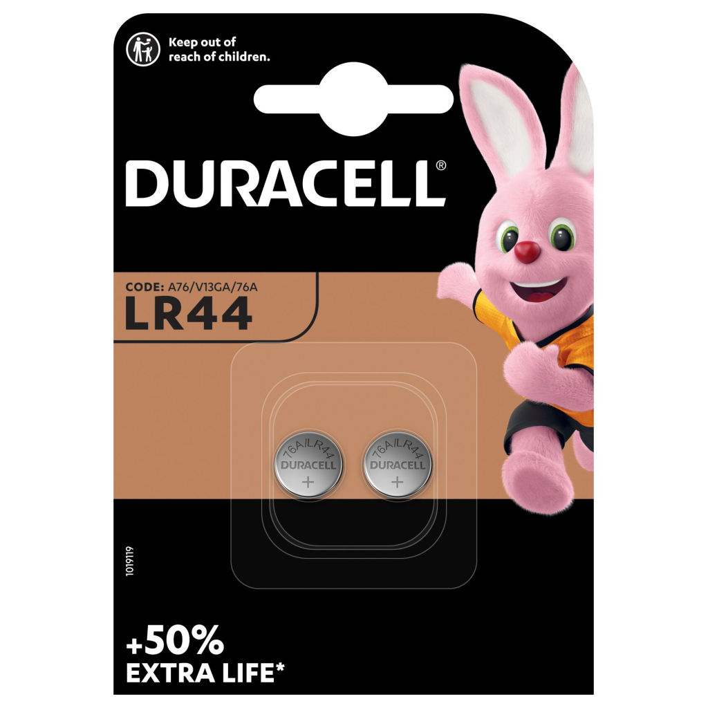 Батарейка Duracell LR44 / V13GA / A76 * 2 (5000394504424 / 5007795) - фото 2 Батарейка Duracell LR44 / V13GA / A76 * 2 (5000394504424 / 5007795) - фото 2