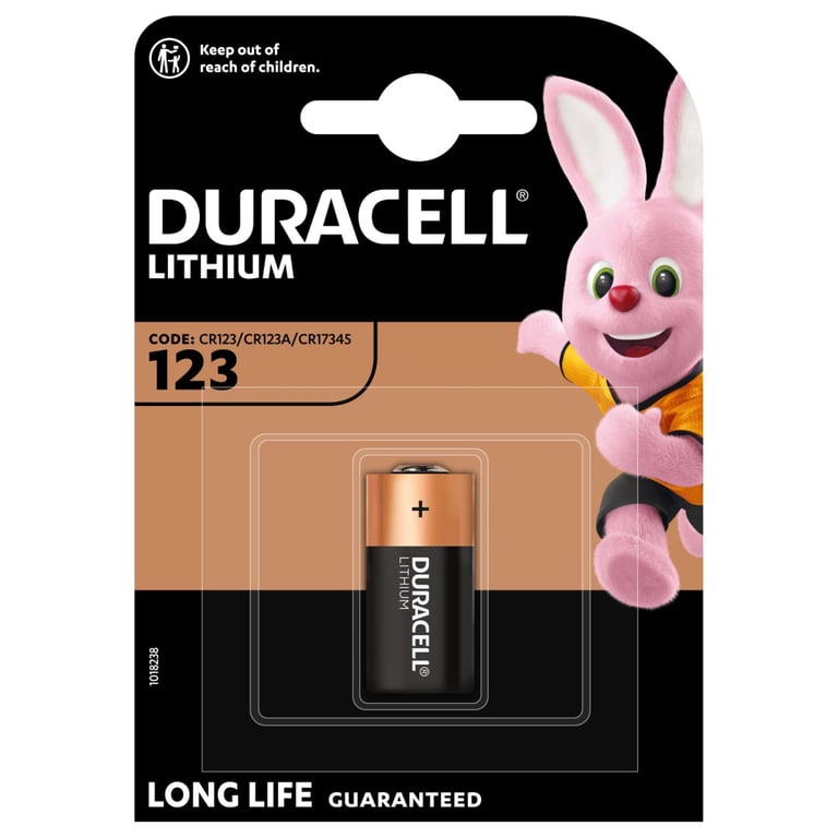 Батарейка Duracell CR 123 / DL 123 * 1 (5000394123106 / 5000784) - фото 2