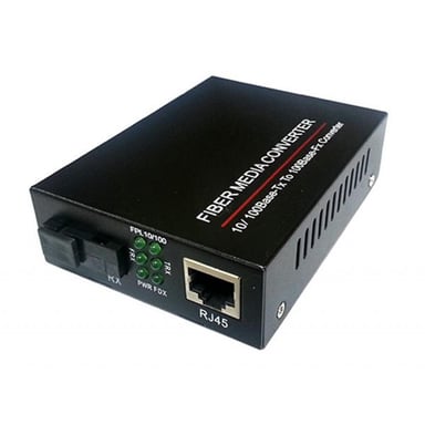 Медіаконвертер FoxGate 10/100Base-TX to 100Base-F 1310нм, SM, SC/PC, 20 км (EC-B-0,1-1SM-1310nm-20) - фото 1