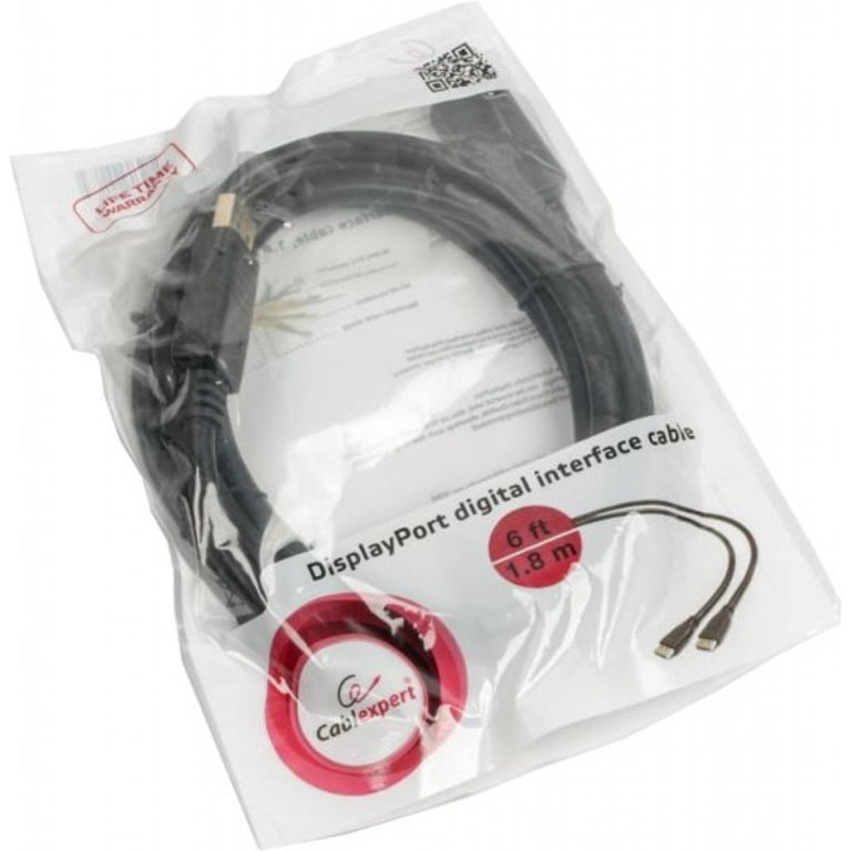 Кабель мультимедійний Display Port to Display Port 1.8m v1.2 Cablexpert (CC-DP2-6) - фото 2