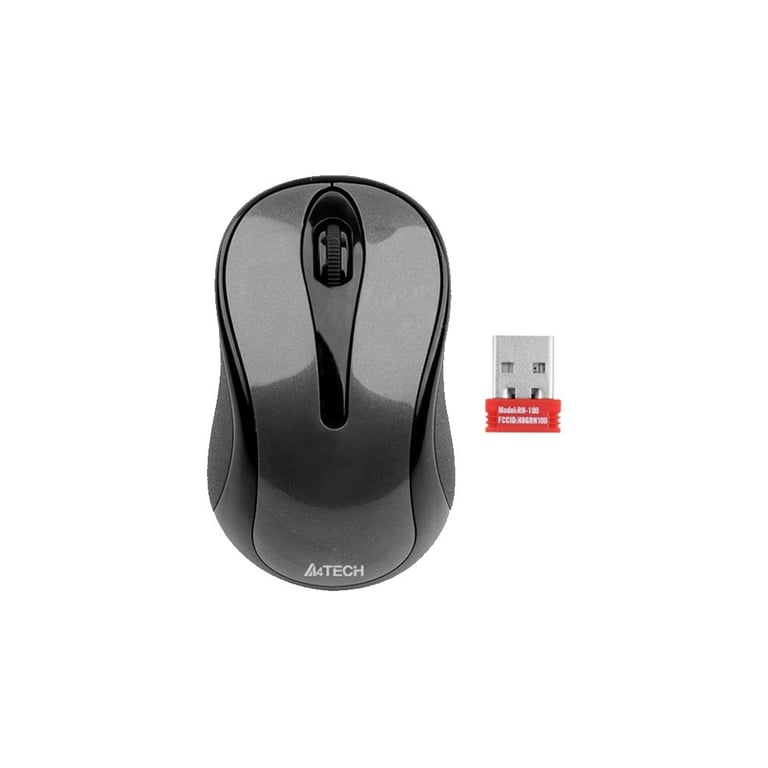 Мишка A4Tech G3-280N Glossy grey - фото 2