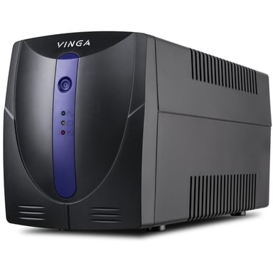 Пристрій безперебійного живлення Vinga LED 1200VA plastic case with USB (VPE-1200PU) - фото 1