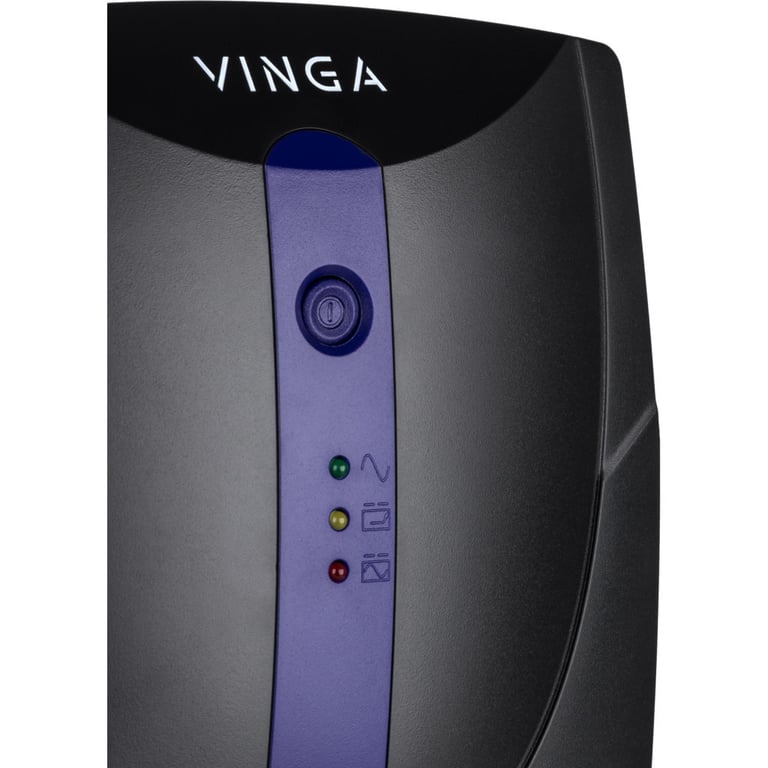 Пристрій безперебійного живлення Vinga LED 1200VA plastic case with USB (VPE-1200PU) - фото 3