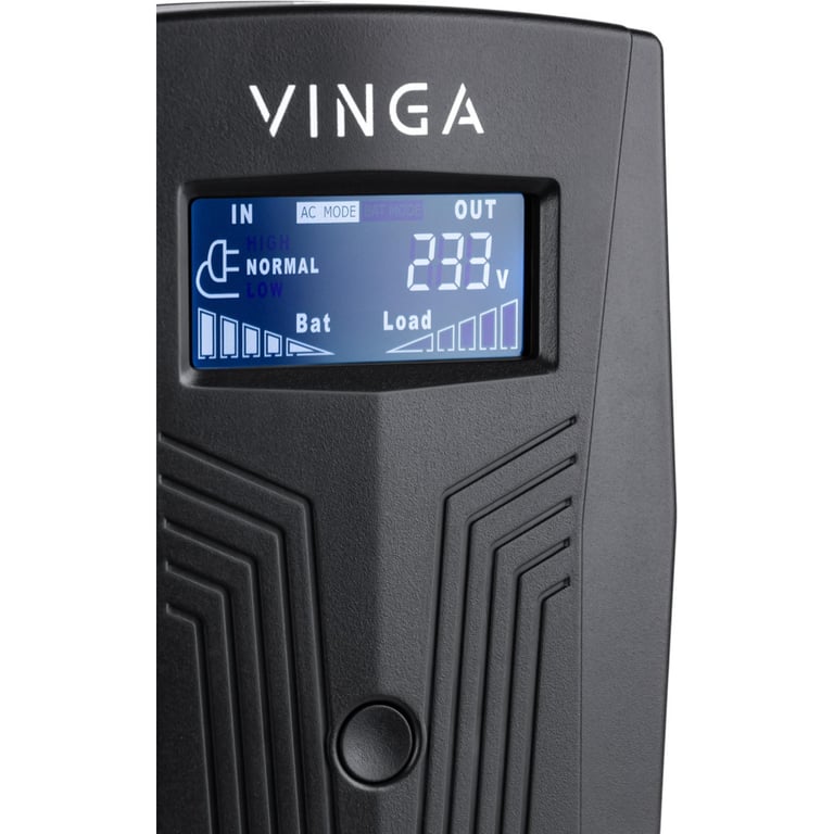 Пристрій безперебійного живлення Vinga LCD 1200VA plastic case with USB (VPC-1200PU) - фото 3