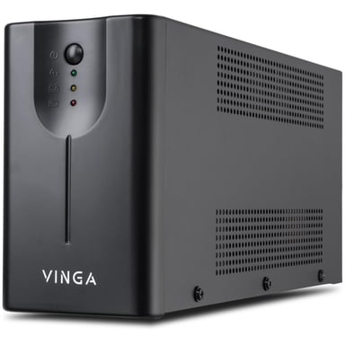 Пристрій безперебійного живлення Vinga LED 600VA metal case with USB (VPE-600MU) - фото 1