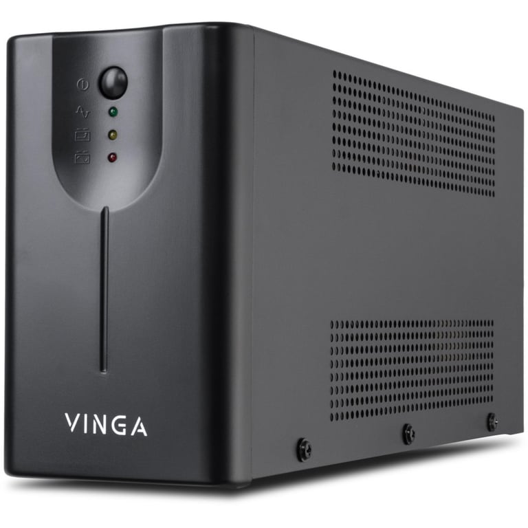 Пристрій безперебійного живлення Vinga LED 600VA metal case with USB (VPE-600MU) - фото 1