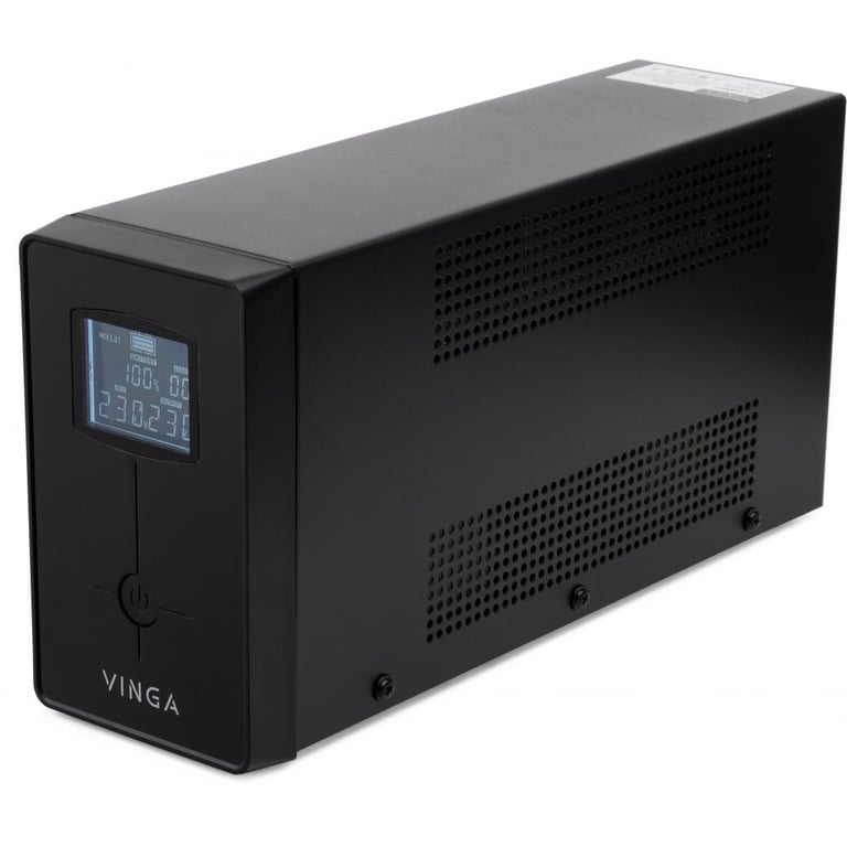 Пристрій безперебійного живлення Vinga LCD 600VA metal case with USB (VPC-600MU) - фото 3