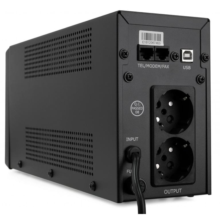 Пристрій безперебійного живлення Vinga LCD 600VA metal case with USB (VPC-600MU) - фото 5