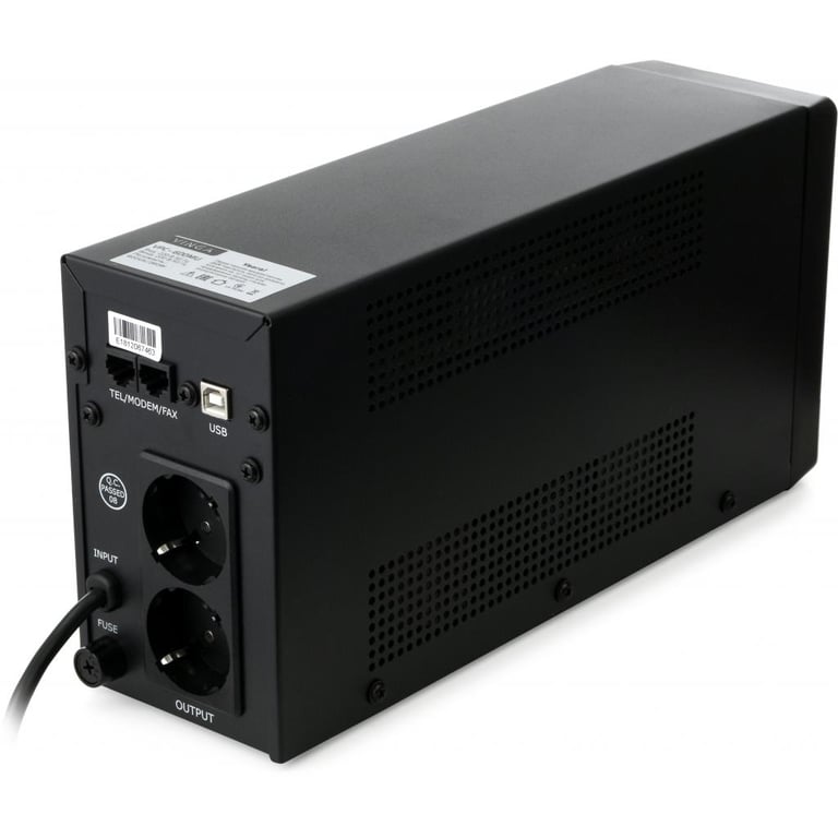 Пристрій безперебійного живлення Vinga LCD 600VA metal case with USB (VPC-600MU) - фото 6