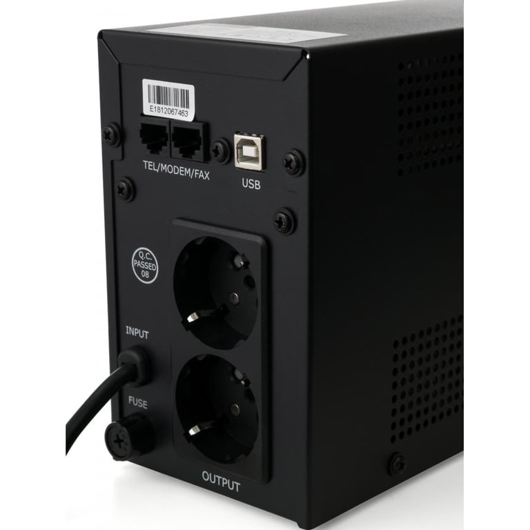 Пристрій безперебійного живлення Vinga LCD 600VA metal case with USB (VPC-600MU) - фото 7