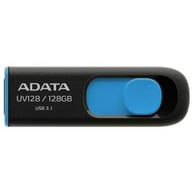 USB флеш накопичувач ADATA 128GB UV128 Black/Blue USB 3.1 (AUV128-128G-RBE) - фото 1