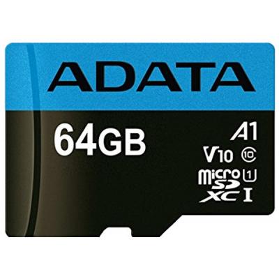 Карта пам'яті ADATA 64GB microSD class 10 UHS-I A1 Premier (AUSDX64GUICL10A1-RA1) - фото 2