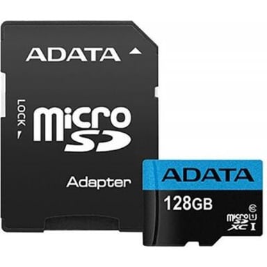Карта пам'яті ADATA 128GB microSD class 10 UHS-I A1 Premier (AUSDX128GUICL10A1-RA1) - фото 1
