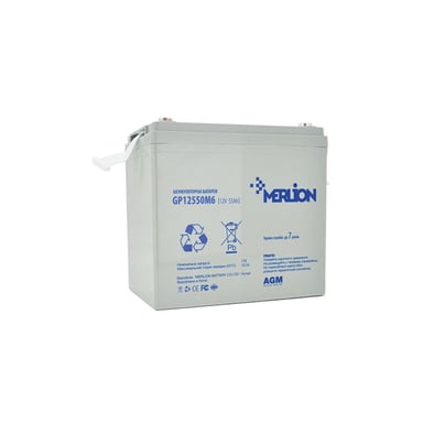 Батарея до ДБЖ Merlion 12V-55Ah (GP12550M6) - фото 1