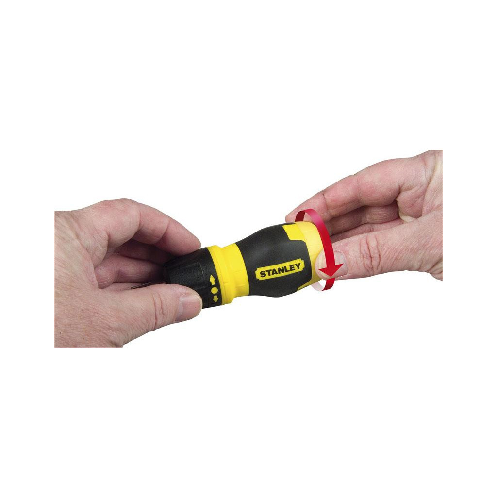 Набір викруток Stanley Multibit Stubby, реверсивна, з 6 змінними бітами (0-66-358) - фото 4 Набір викруток Stanley Multibit Stubby, реверсивна, з 6 змінними бітами (0-66-358) - фото 4