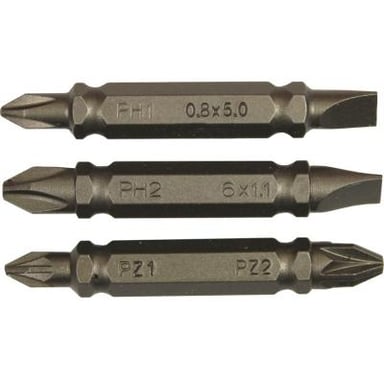 Набір біт Stanley двустор. Ph1-SL5,Ph2-SL6,Pz1-Pz2, 48мм, 3шт. (STA61381) - фото 1
