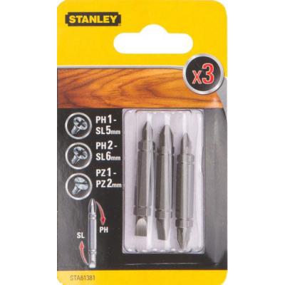 Набір біт Stanley двустор. Ph1-SL5,Ph2-SL6,Pz1-Pz2, 48мм, 3шт. (STA61381) - фото 2