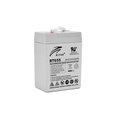Батарея до ДБЖ Ritar AGM RT655, 6V-5Ah (RT655) - фото 1