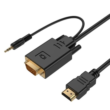 Перехідник HDMI to VGA Cablexpert (A-HDMI-VGA-03-6) - фото 1