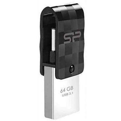 USB флеш накопичувач Silicon Power 64GB Mobile C31 USB 3.1 / USB Type-C (SP064GBUC3C31V1K) USB флеш накопичувач Silicon Power 64GB Mobile C31 USB 3.1 / USB Type-C (SP064GBUC3C31V1K)