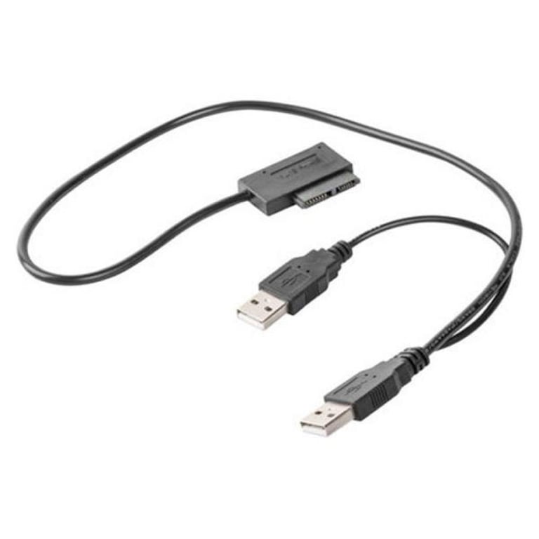 Перехідник USB 2.0 to Slimline SATA 13 pin Cablexpert (A-USATA-01) - фото 2