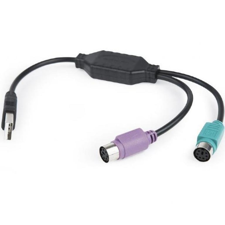Перехідник USB to PS/2 Cablexpert (UAPS12-BK) - фото 1