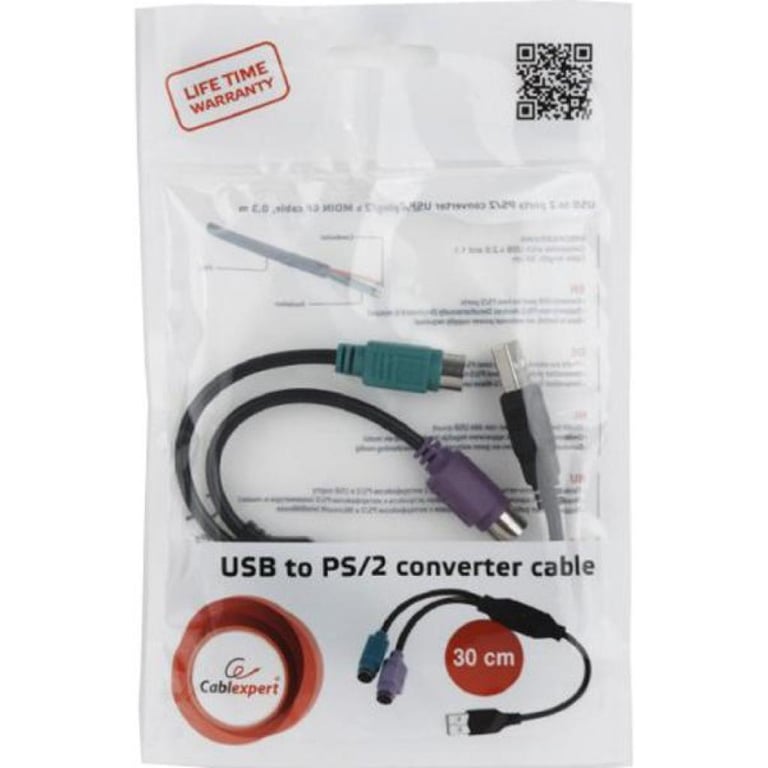 Перехідник USB to PS/2 Cablexpert (UAPS12-BK) - фото 3