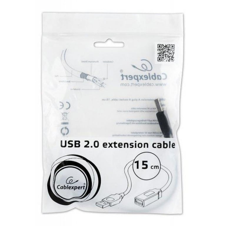 Дата кабель USB 2.0 AM/AF 0.15m Cablexpert (CCP-USB2-AMAF-0.15M) - фото 2