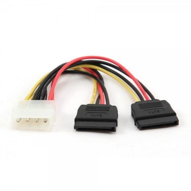 Кабель живлення Molex to 2xSATA power 0.3m Cablexpert (CC-SATA-PSY-0.3M) - фото 1