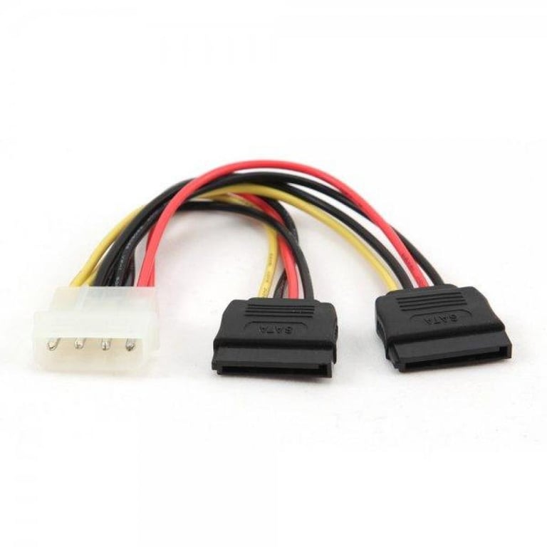 Кабель живлення Molex to 2xSATA power 0.3m Cablexpert (CC-SATA-PSY-0.3M) - фото 1