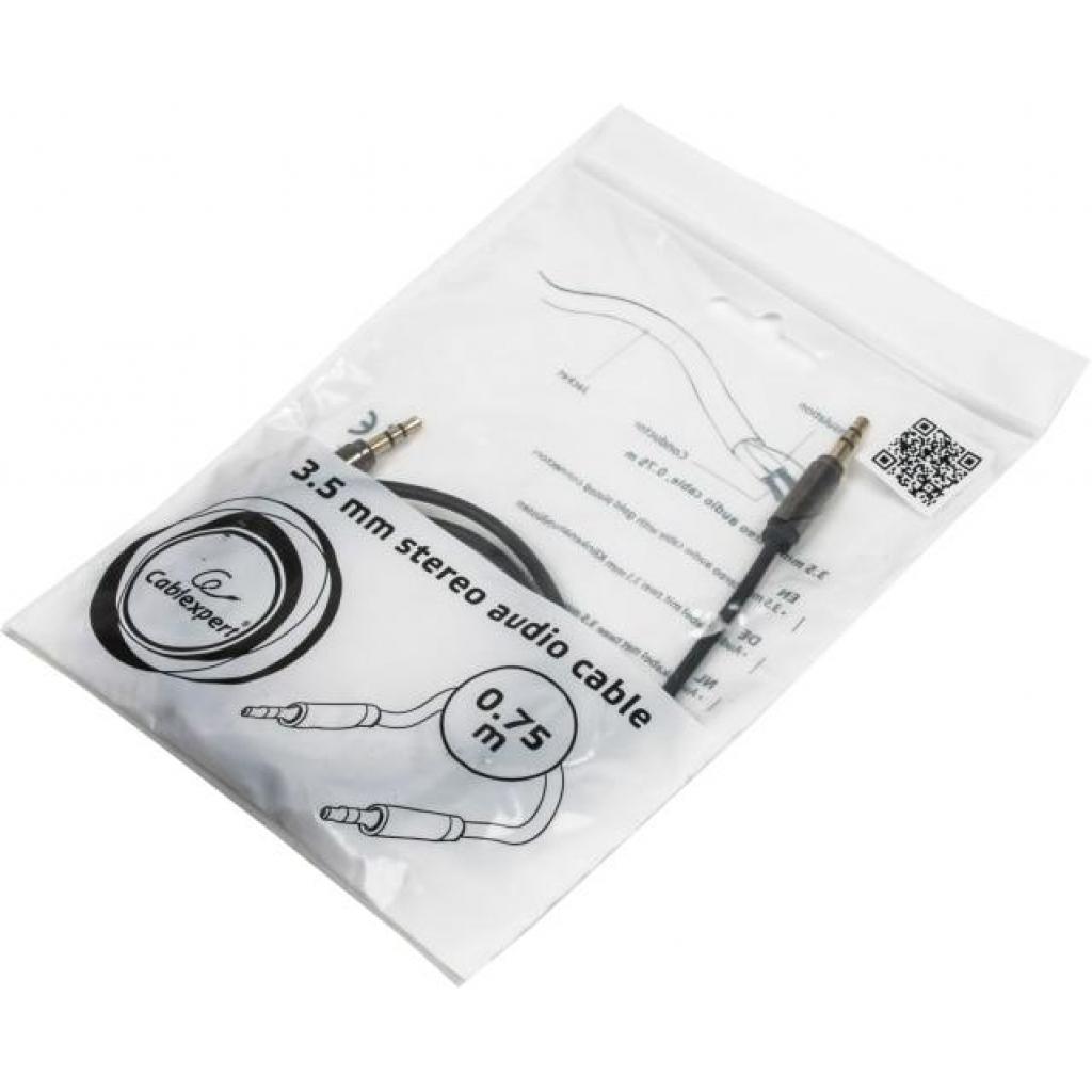 Кабель мультимедійний 3.5mm M to 3.5mm M 0.75m Cablexpert (CCAP-444-0.75M) - фото 4 Кабель мультимедійний 3.5mm M to 3.5mm M 0.75m Cablexpert (CCAP-444-0.75M) - фото 4