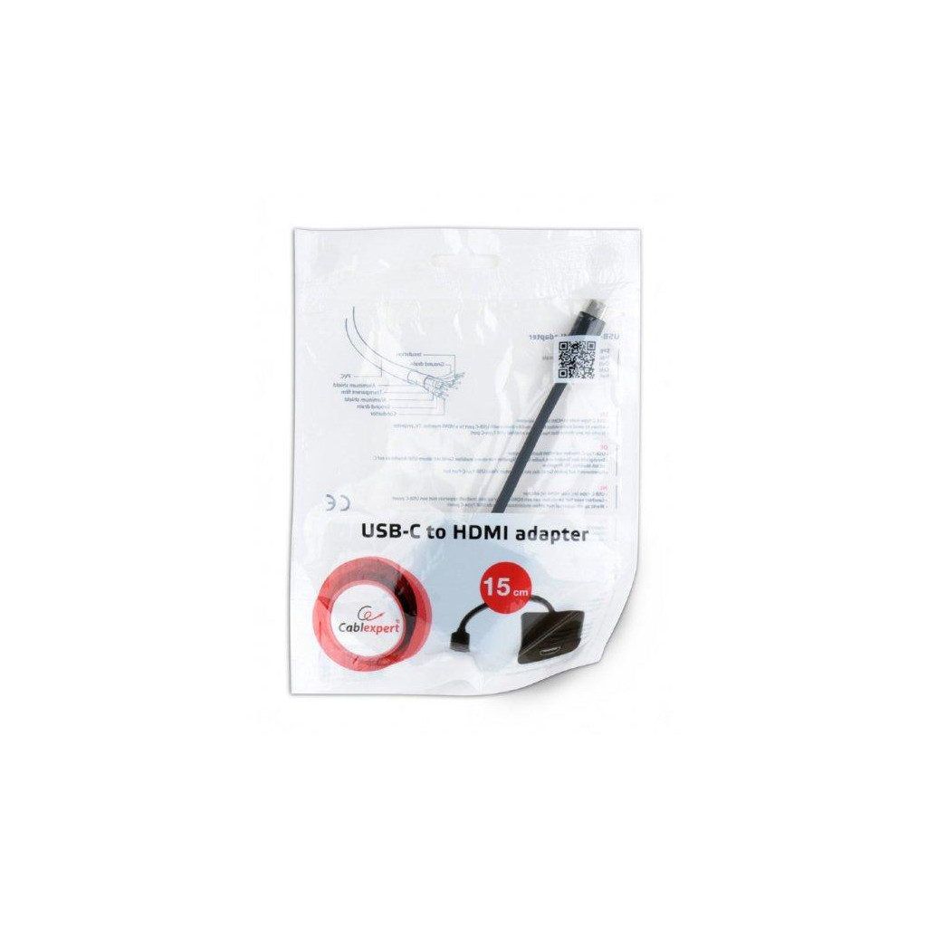 Перехідник Type-C to HDMI Cablexpert (A-CM-HDMIF-01) - фото 2 Перехідник Type-C to HDMI Cablexpert (A-CM-HDMIF-01) - фото 2
