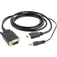 Перехідник HDMI to VGA 3.0m Cablexpert (A-HDMI-VGA-03-10) - фото 1
