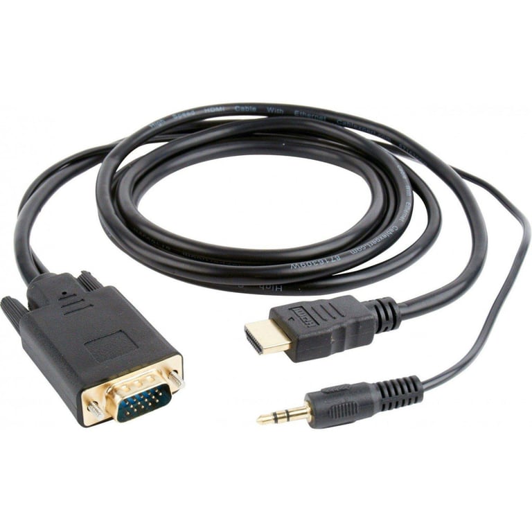 Перехідник HDMI to VGA 3.0m Cablexpert (A-HDMI-VGA-03-10) - фото 1