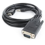 Перехідник HDMI to VGA 3.0m Cablexpert (A-HDMI-VGA-03-10) - фото 2