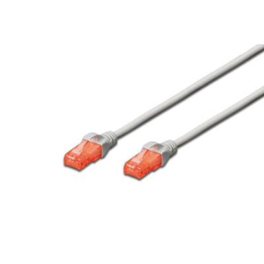 Патч-корд 2м, CAT 6 UTP, AWG 26/7, Cu, LSZH Digitus (DK-1617-020) - фото 1